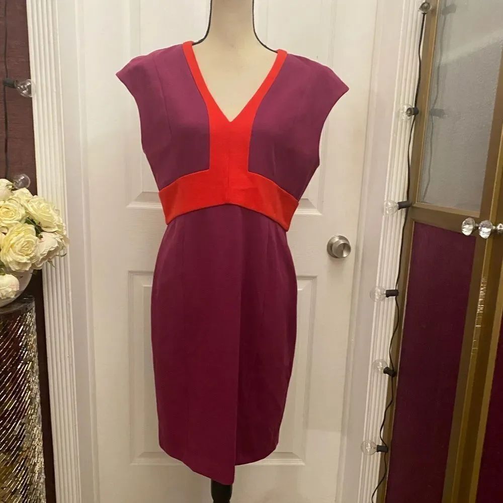 Narciso Rodriquez color block dress, L
